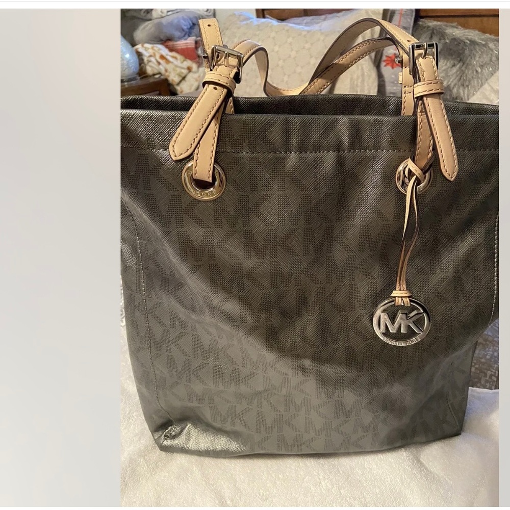 Michael Kors Signature Metallic North South Tote